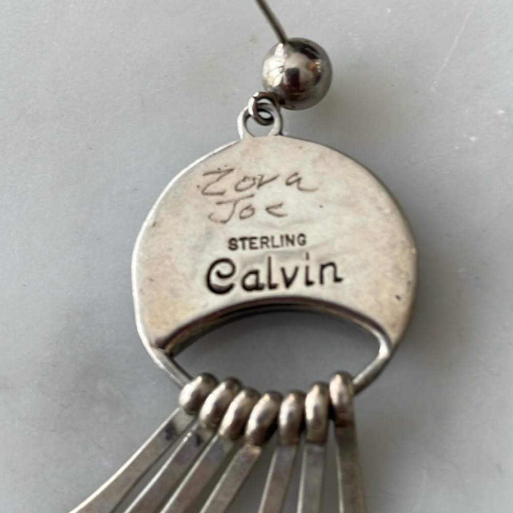 Zora Joe & Calvin Begay Navajo Vintage Native American Earrings - Picture 11 of 13